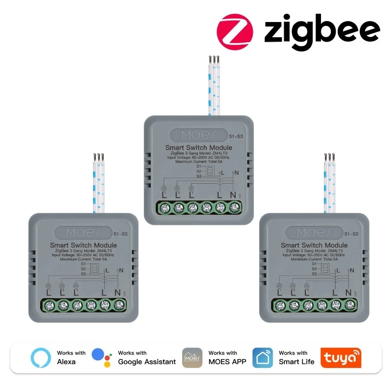 Zigbee 3Gang 3 PCS