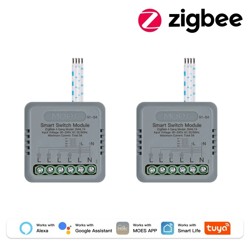 Zigbee 4Gang 2 PCS