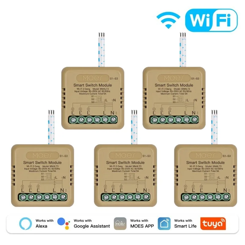 WiFi 3Gang 5 PCS