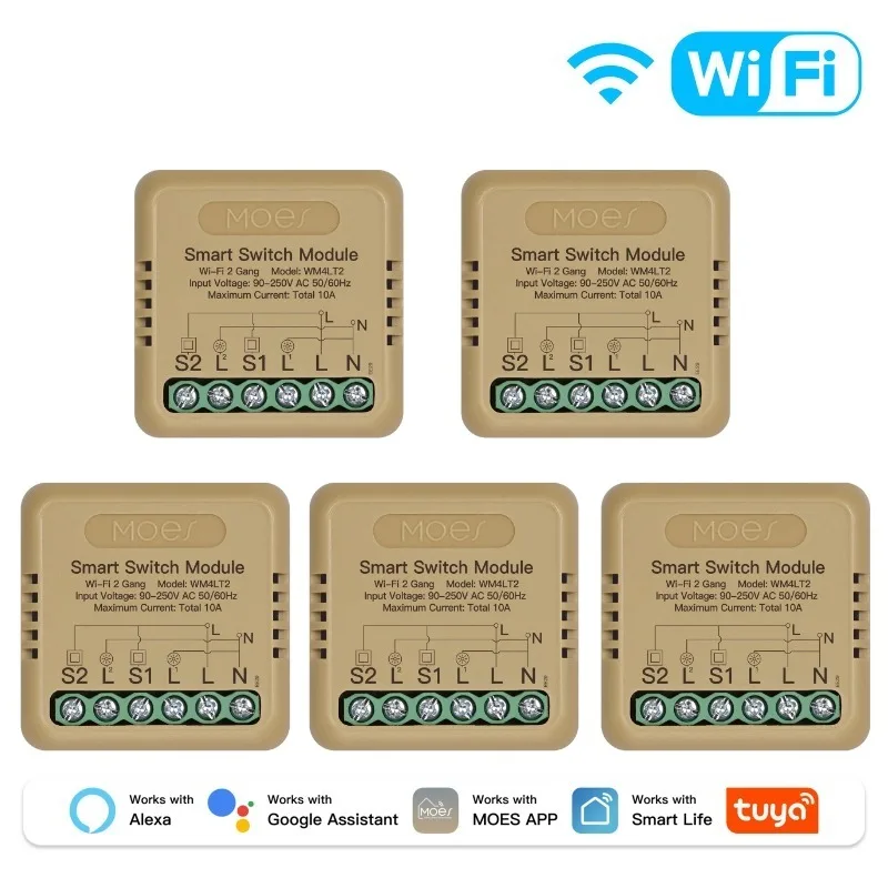 WiFi 2Gang 5 PCS