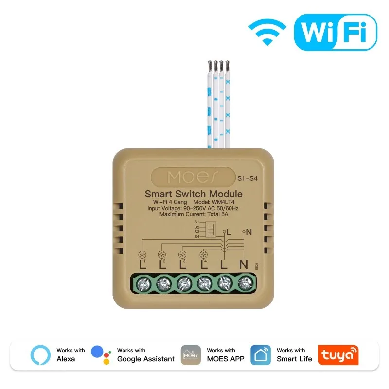 WiFi 4Gang 1 PCS
