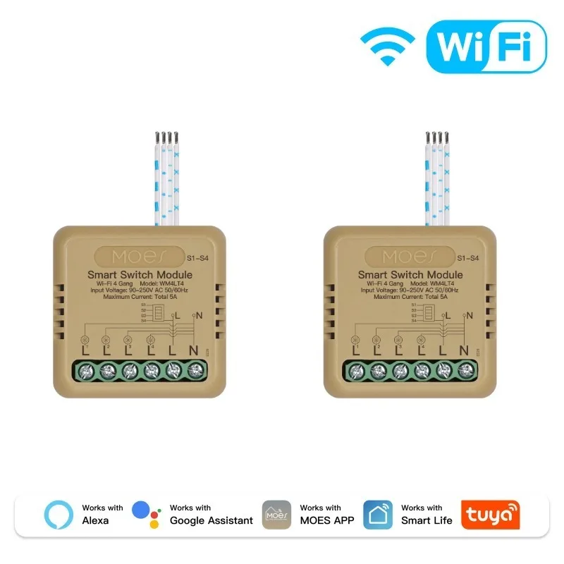 WiFi 4Gang 2 PCS