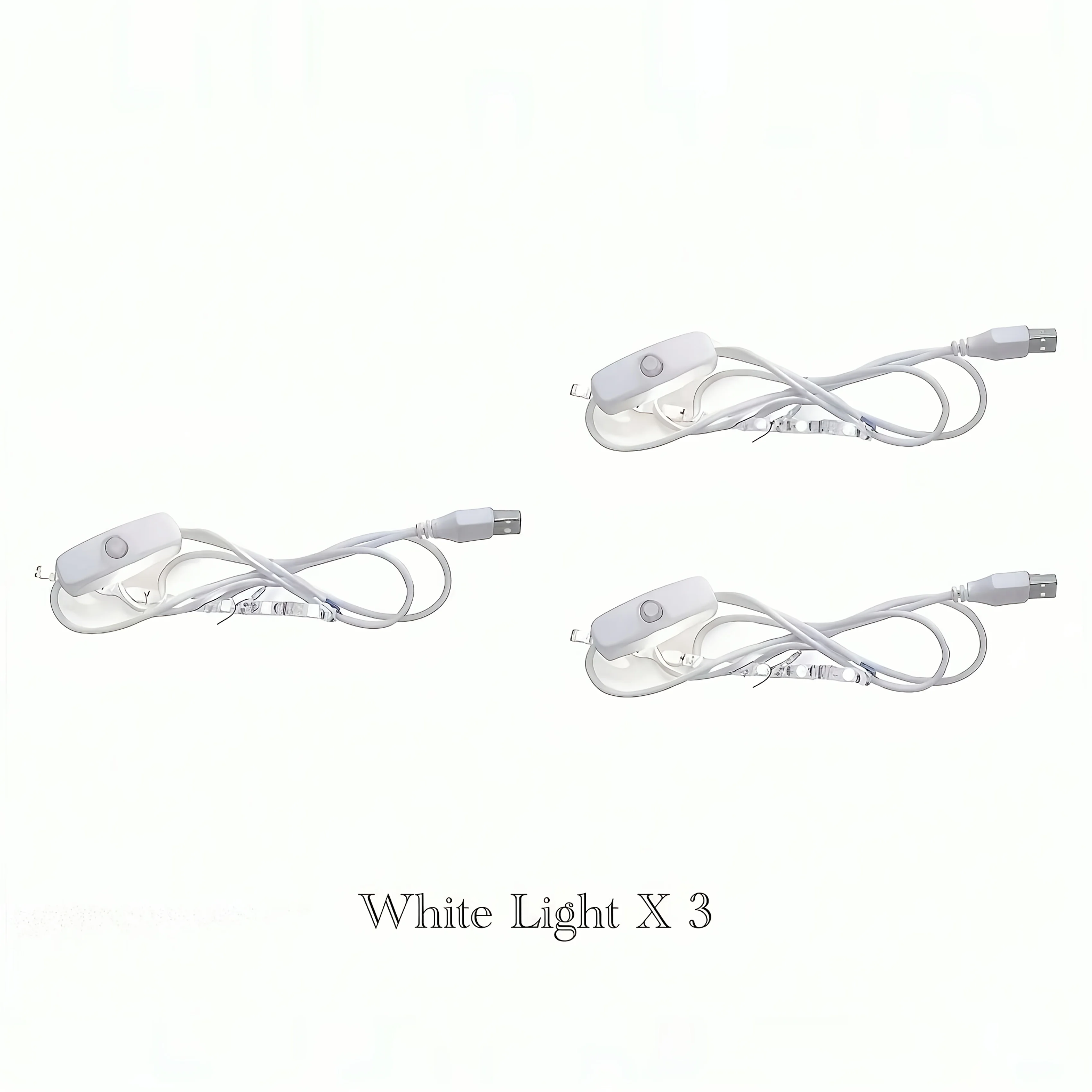 3Pcs White Light