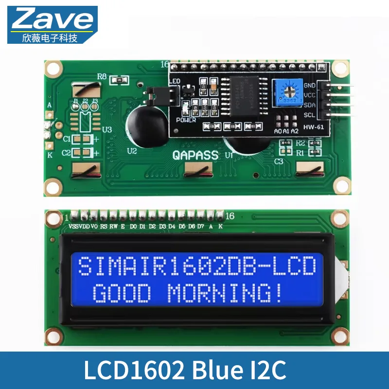 LCD1602 Blue I2C