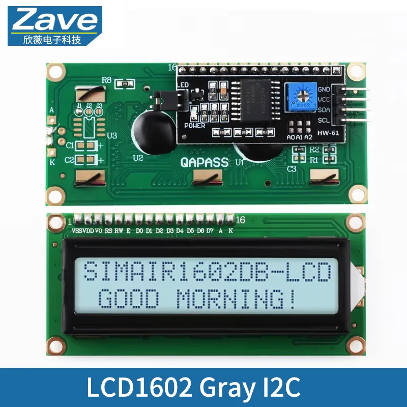 LCD1602 Gray I2C