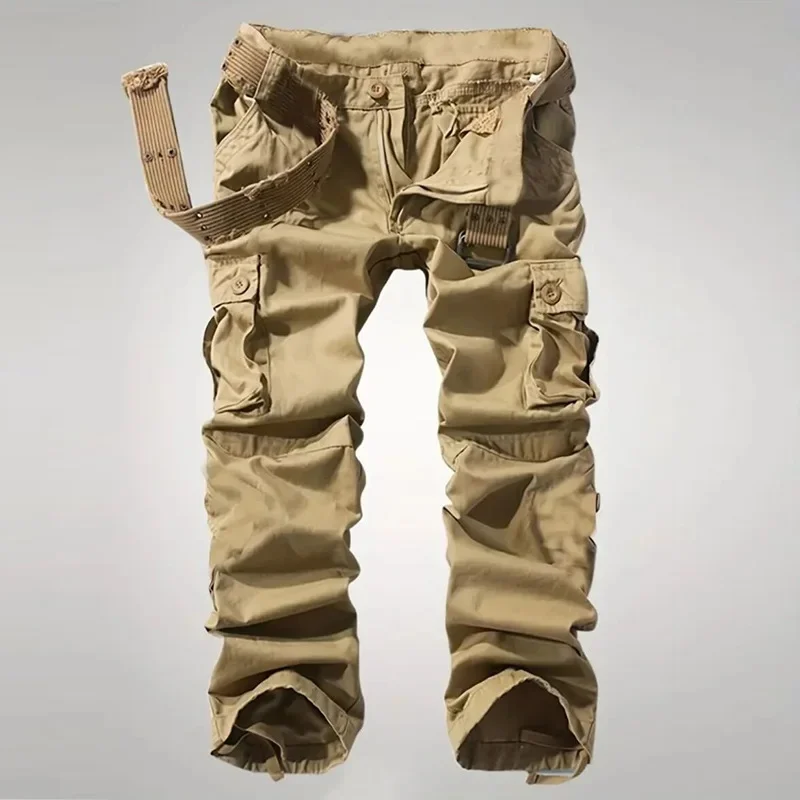 Six-pocket khaki pants
