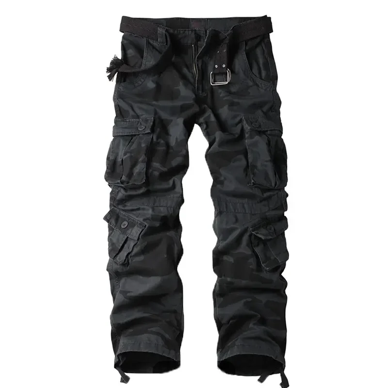 Eight pockets black camouflage