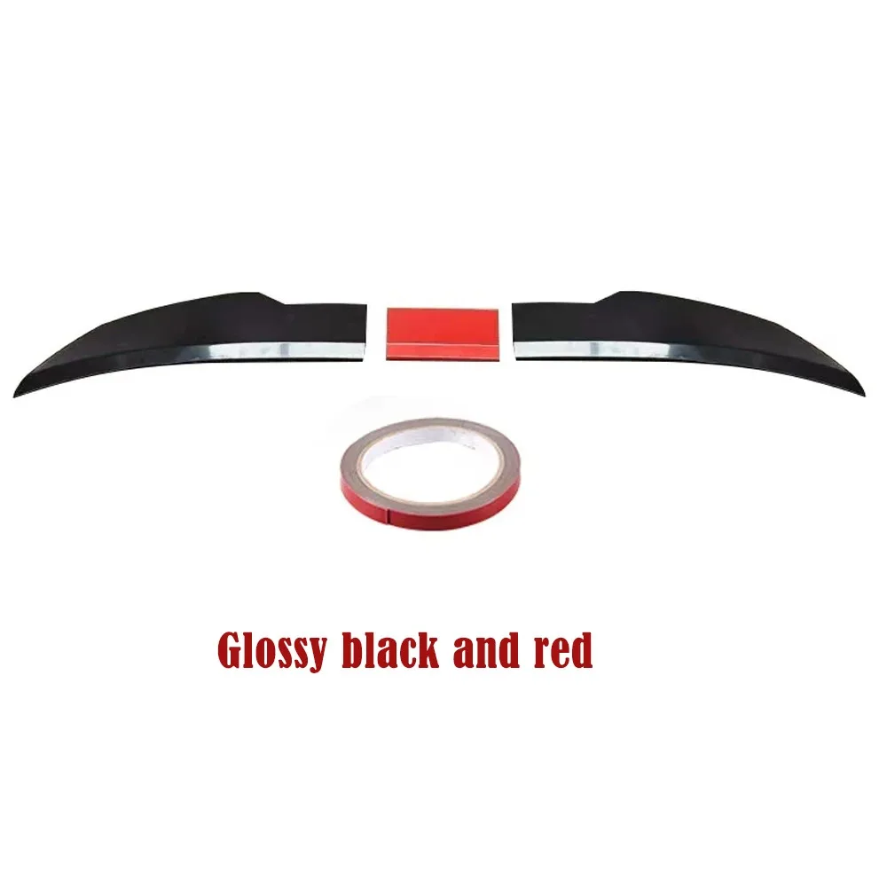 Glossy black and red