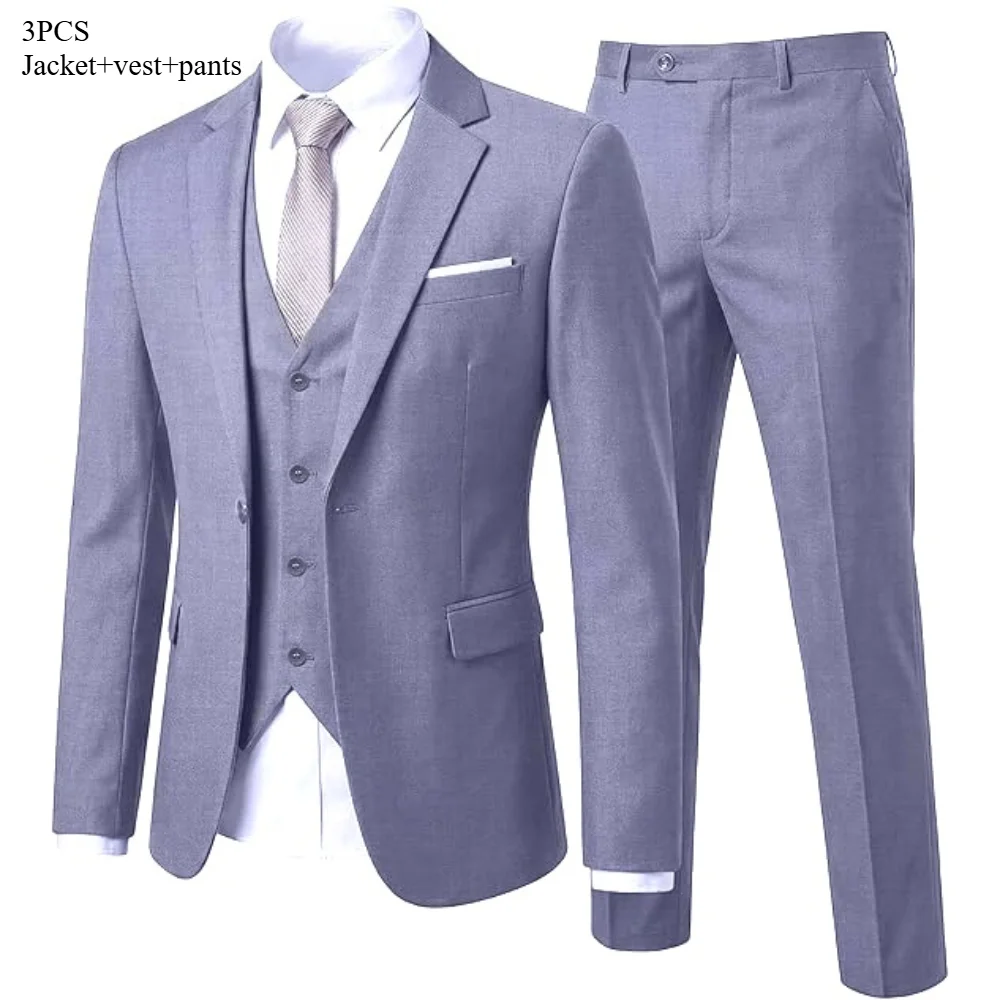 Silver 3-piece suit