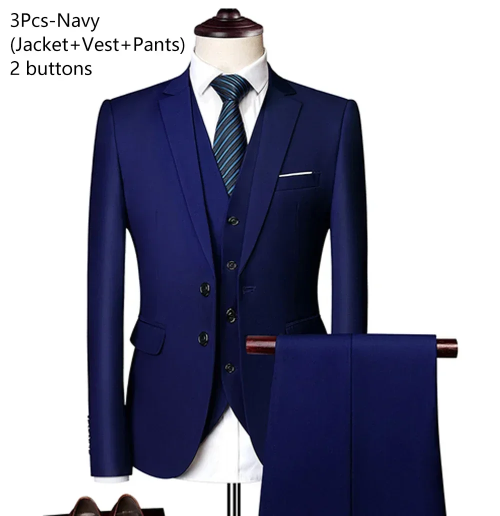 2 button  Navy