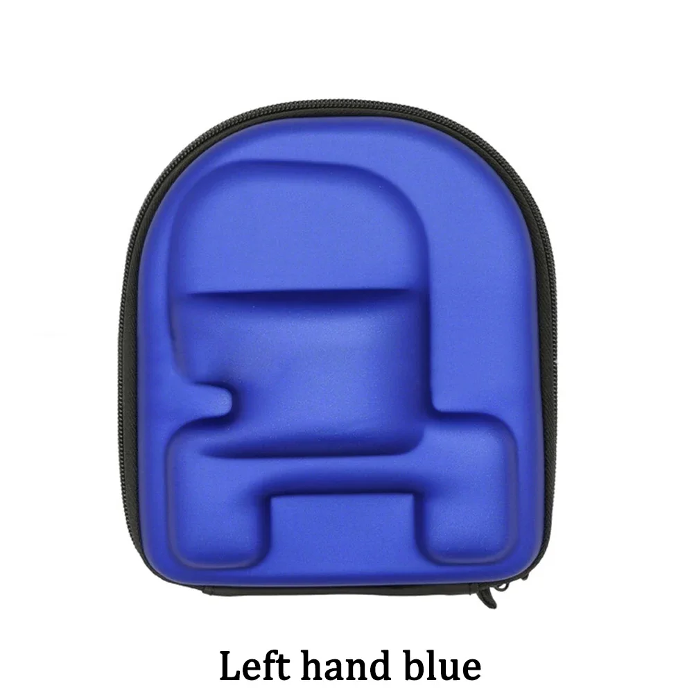 Left hand blue