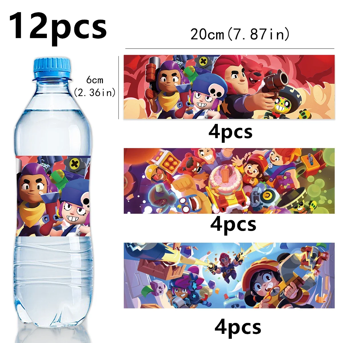 Bottle Sticker-12pcs
