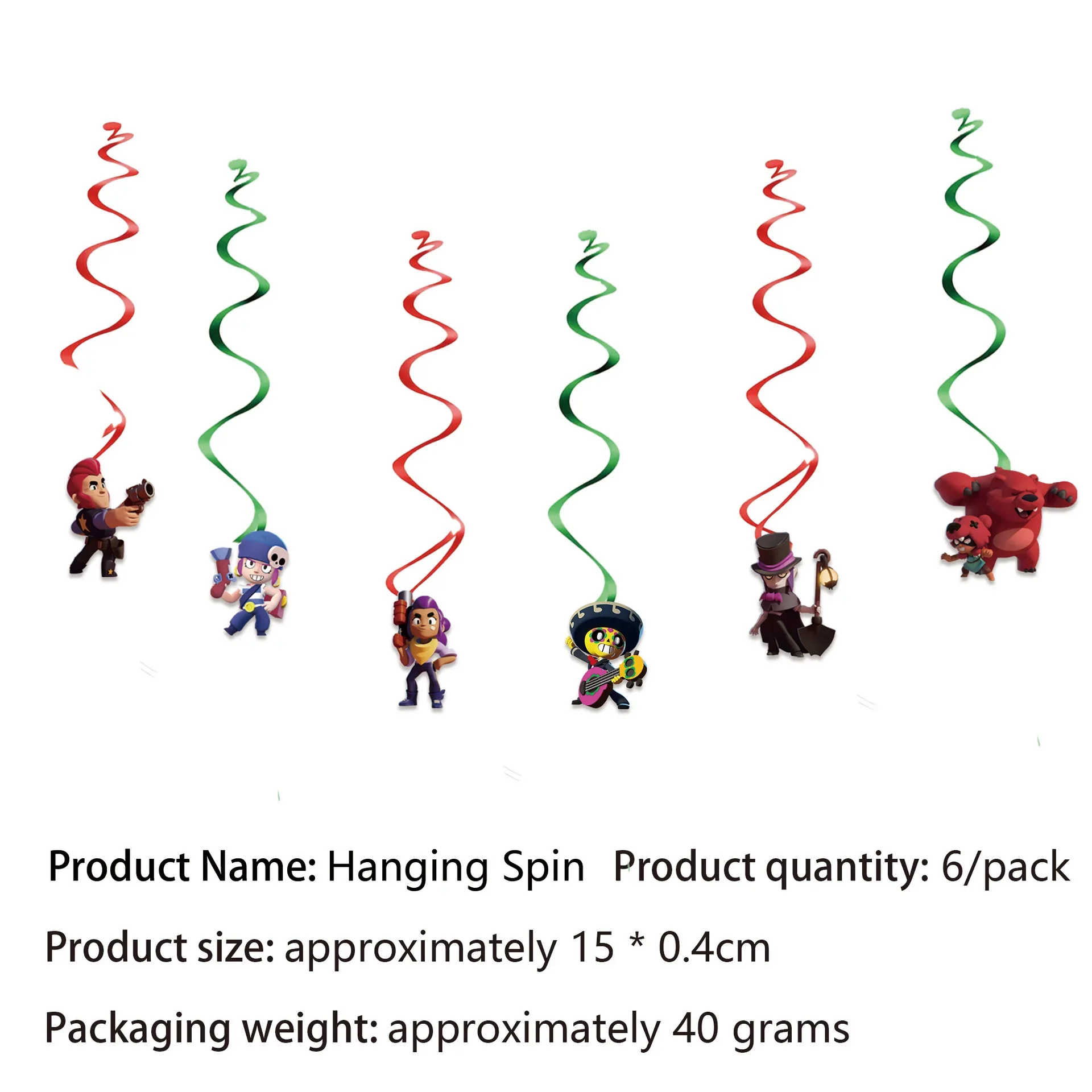 6pcs Spiral
