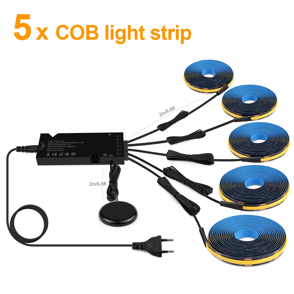 5PCS COB LED Strip