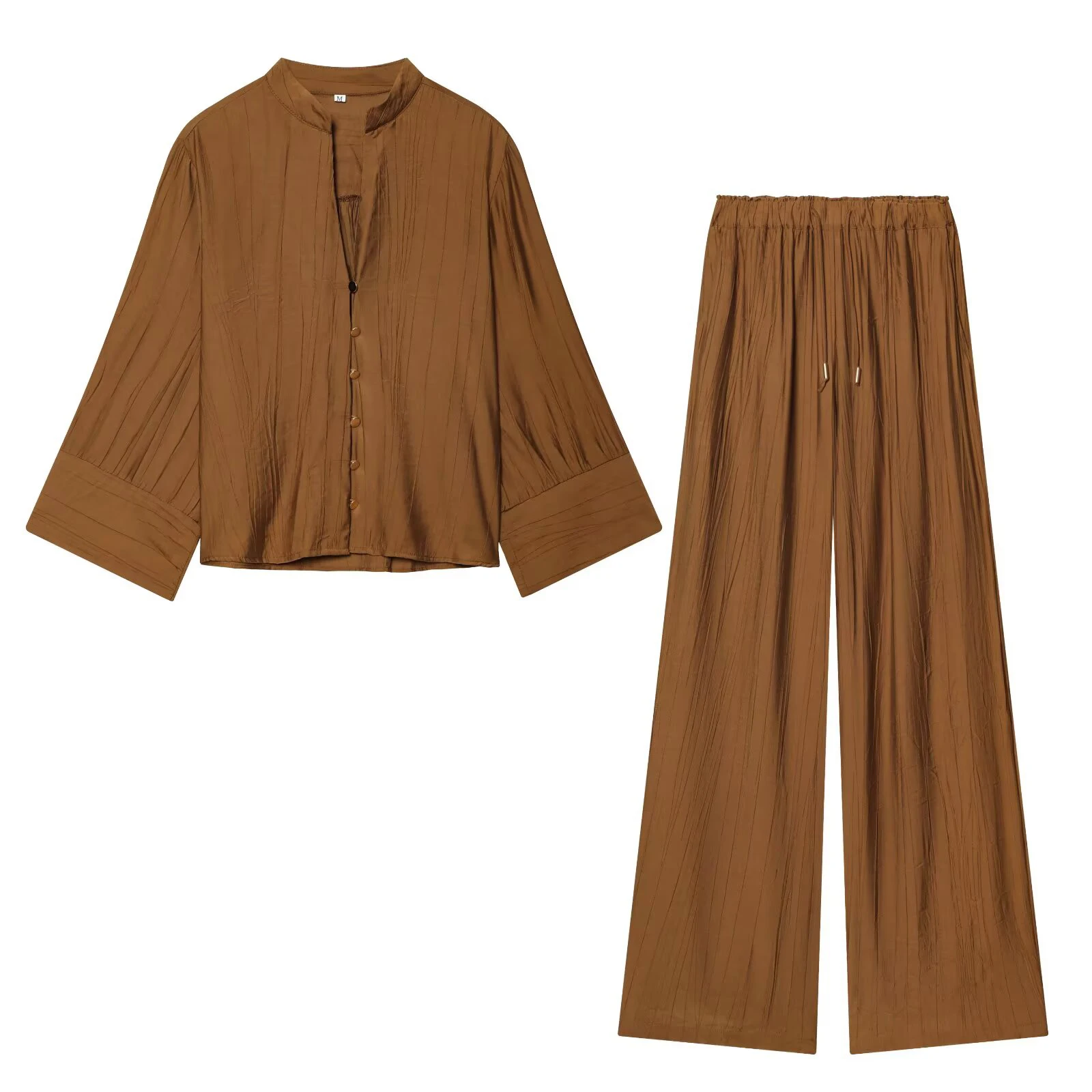 brown suit