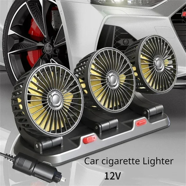 3 Head 12V Car cigar