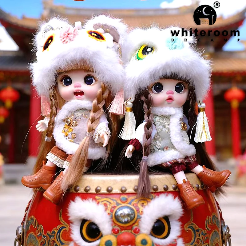 2 Lion Dance Dolls