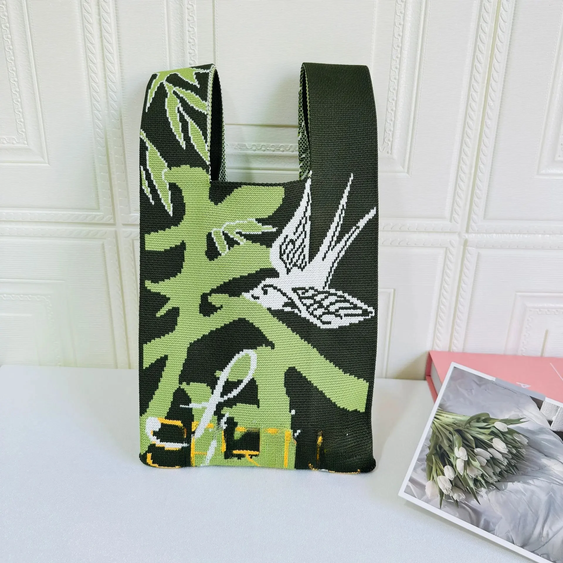 Chunyan dark green (small square bag)
