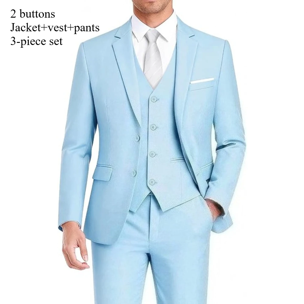 3Pcs-Sky Blue