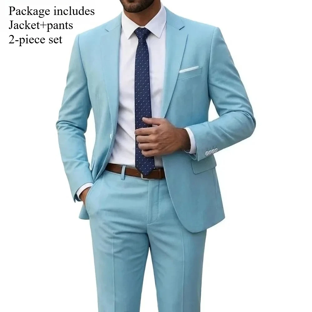 2Pcs-Sky Blue