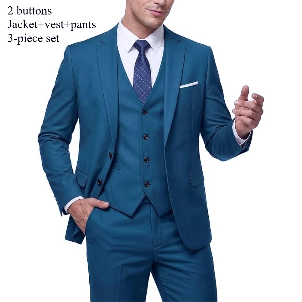 3PCS-Lake Blue