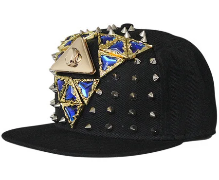 Black background blue triangle diamond