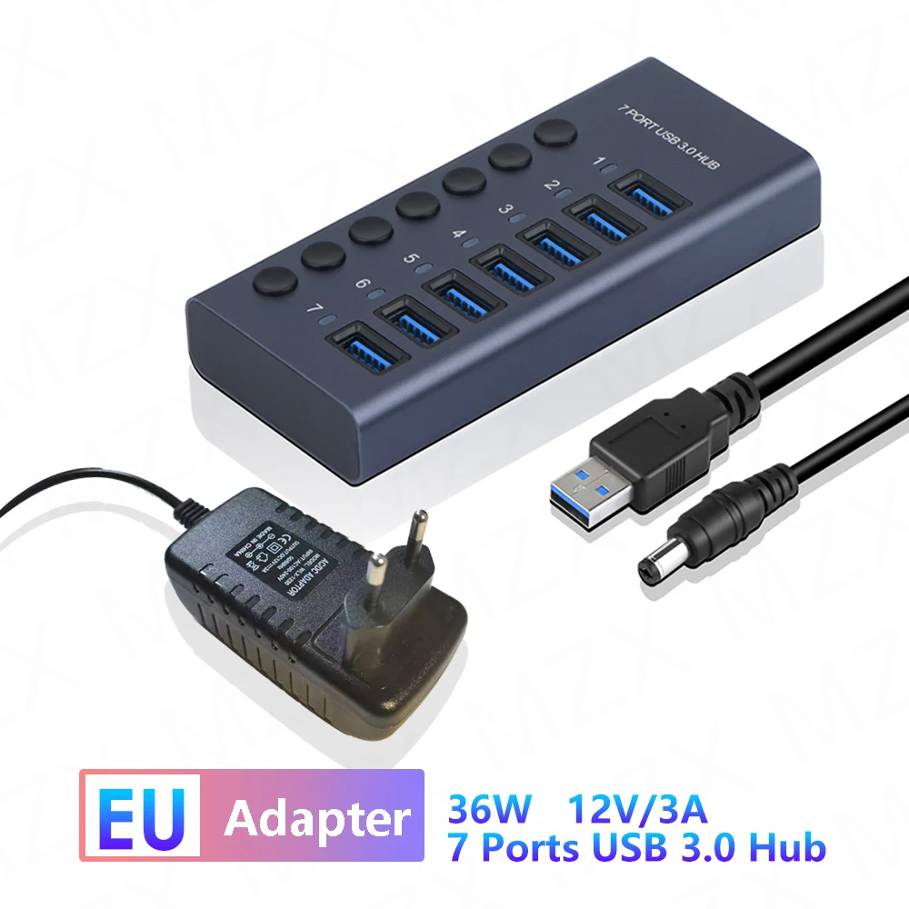7 Ports HUB EU