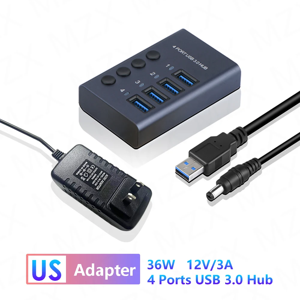 4 Ports HUB US