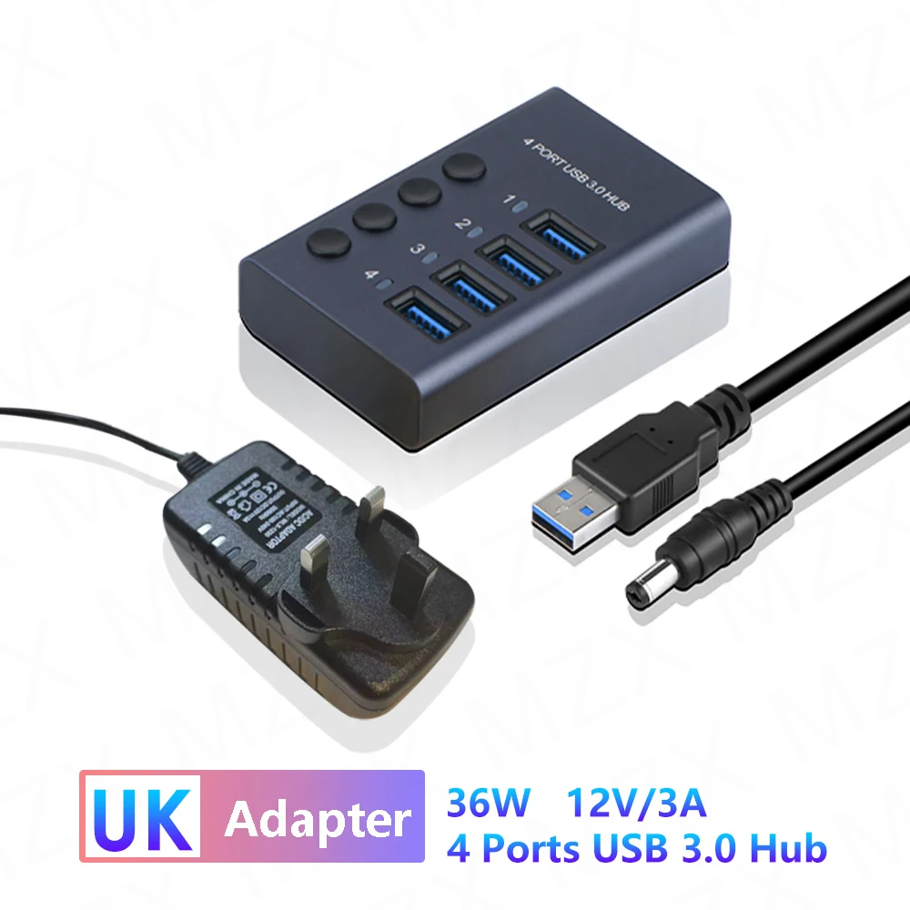 4 Ports HUB UK