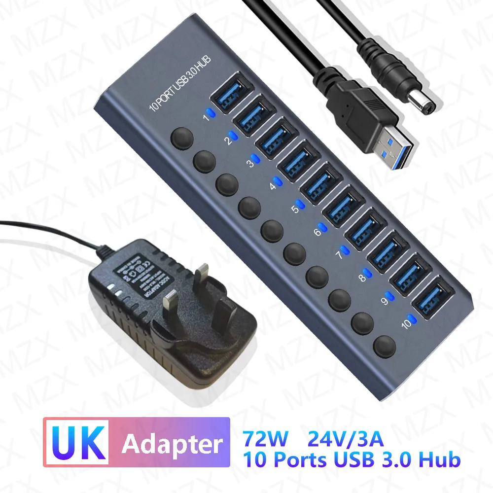 10 Ports HUB UK
