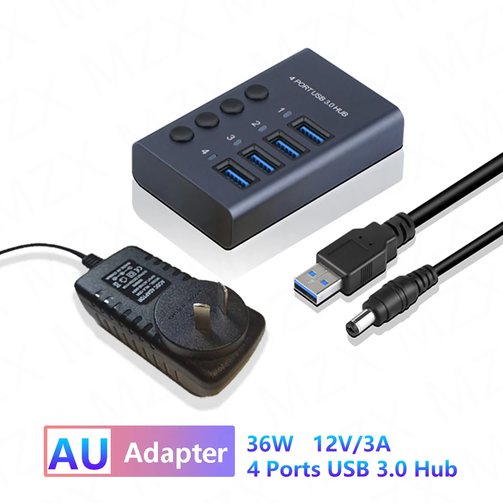 4 Ports HUB AU