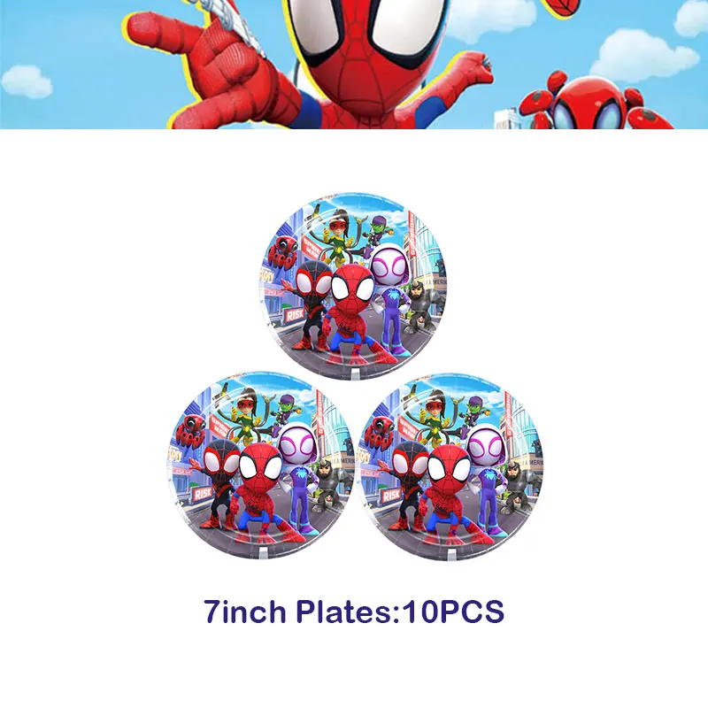 10Pcs 7inch Plates