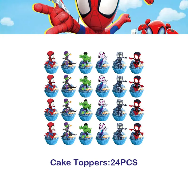 24Pcs Cake Topper