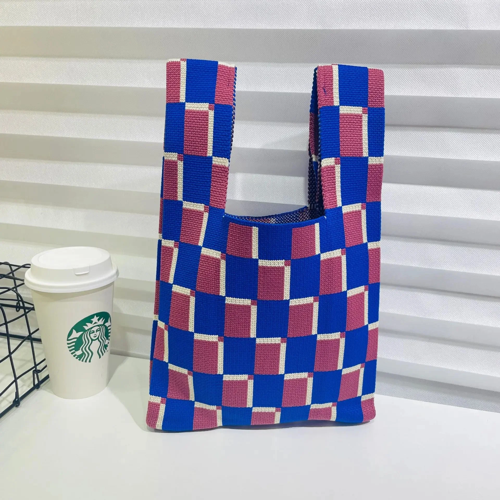 Checkerboard blue