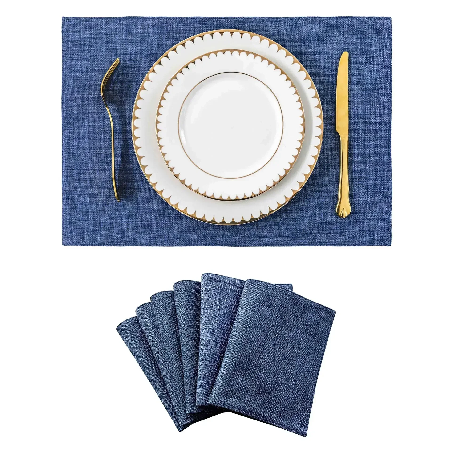 6pcs Deep Blue