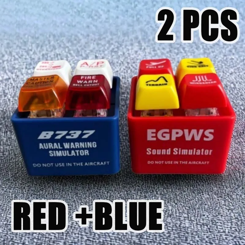 2pcs red and blue