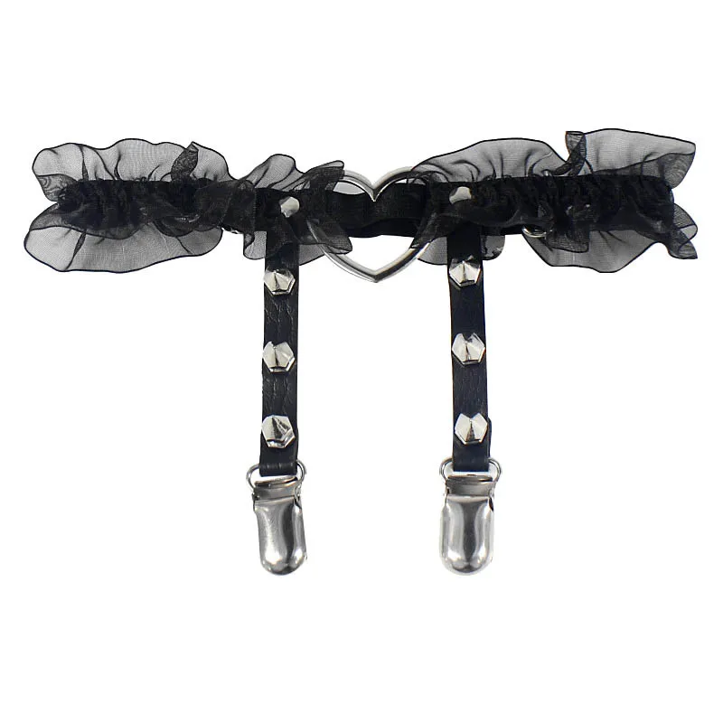 Lace spike garter