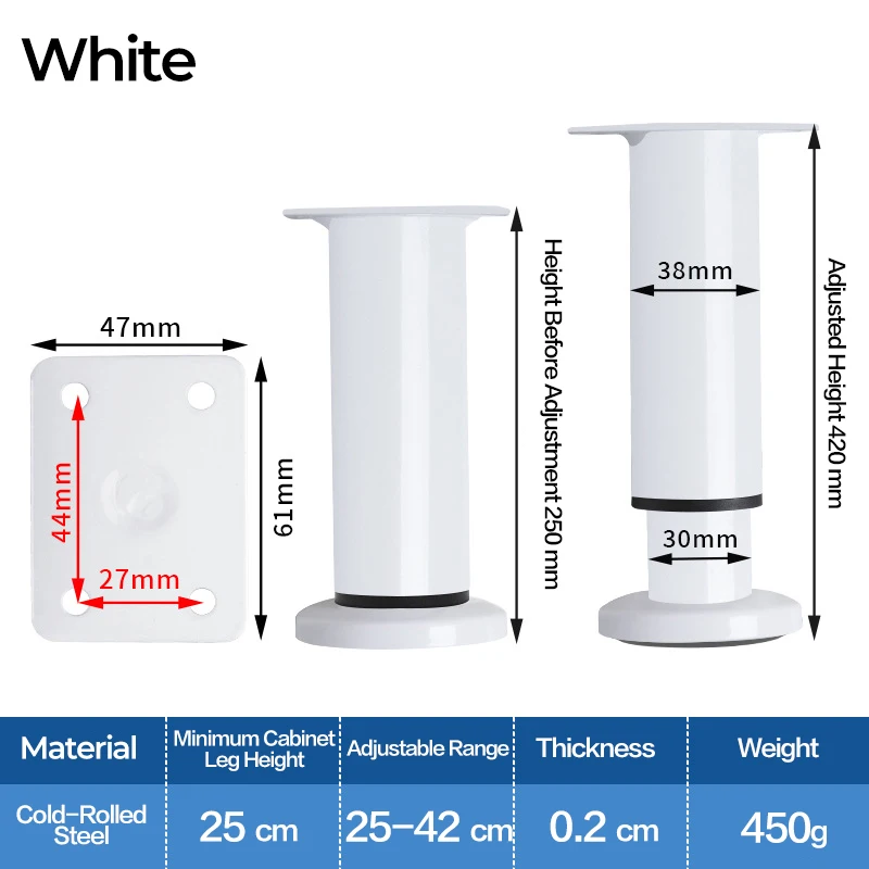 White-250-420mm