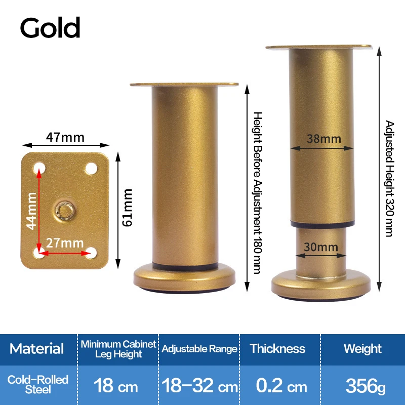 Gold-180-320mm