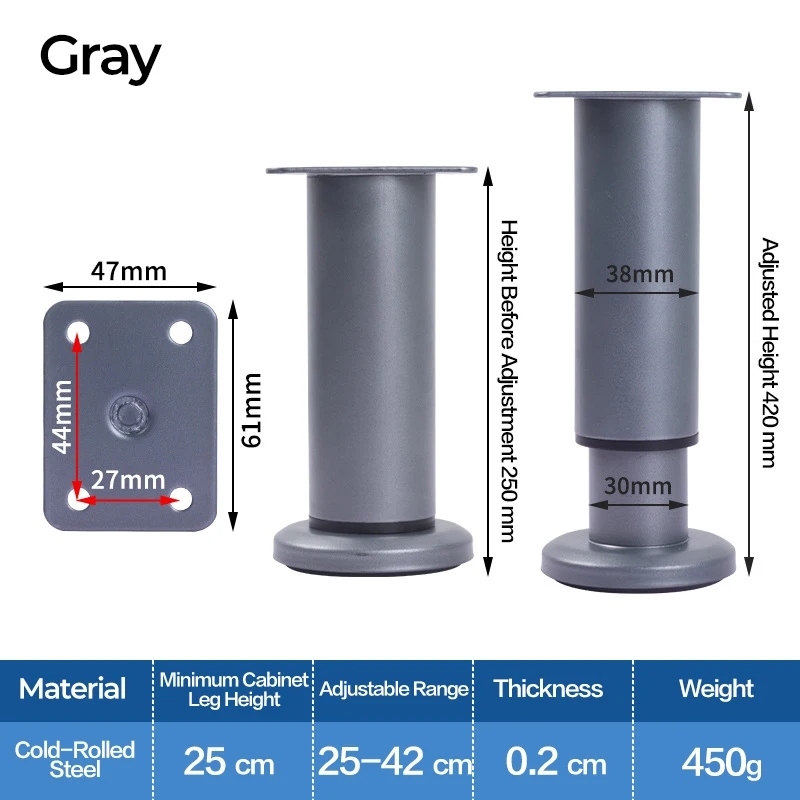 Grey-250-420mm