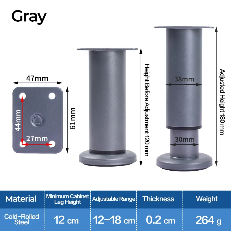 Grey-120-180mm