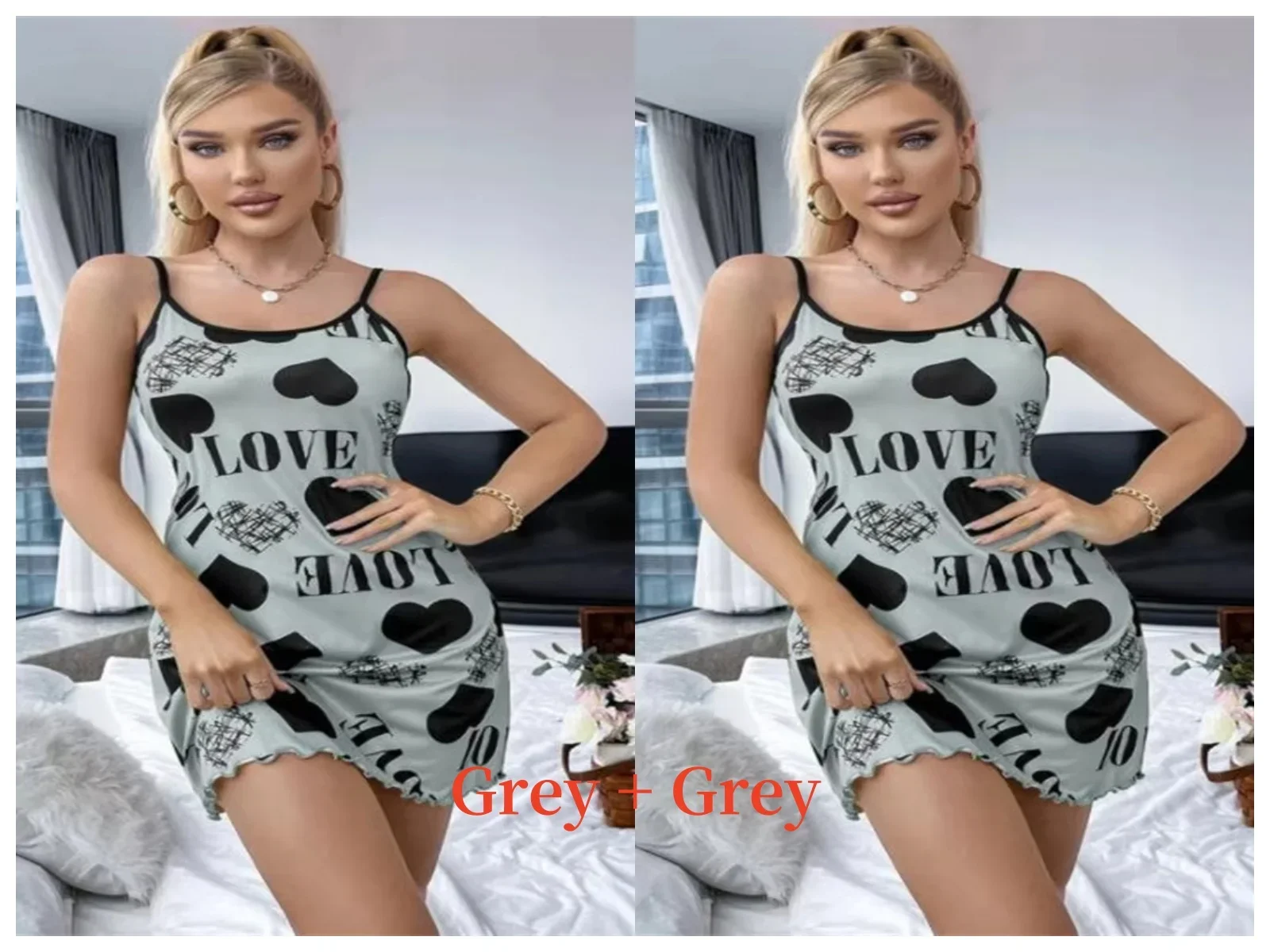 2pcs Grey
