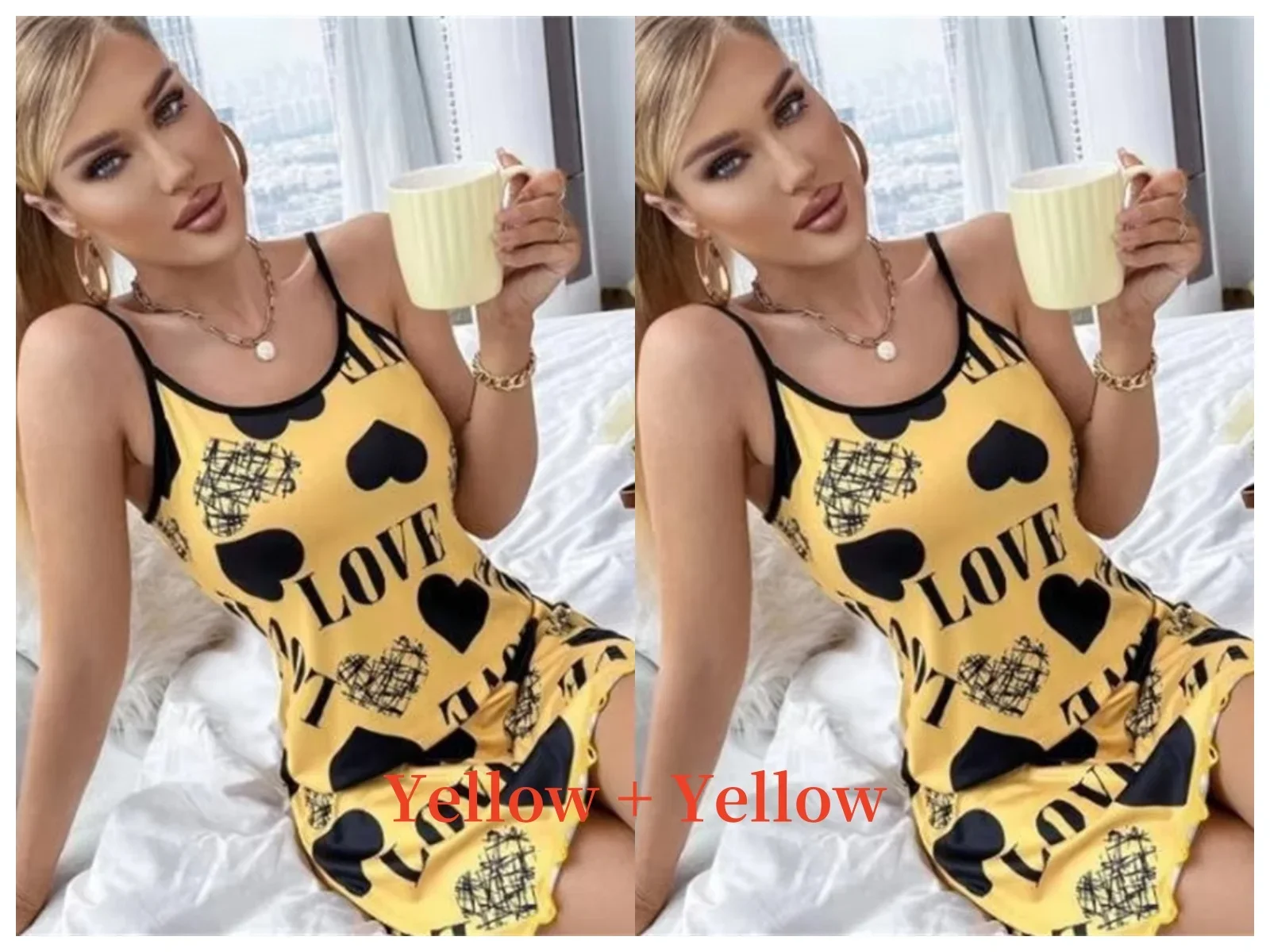 2pcs Yellow