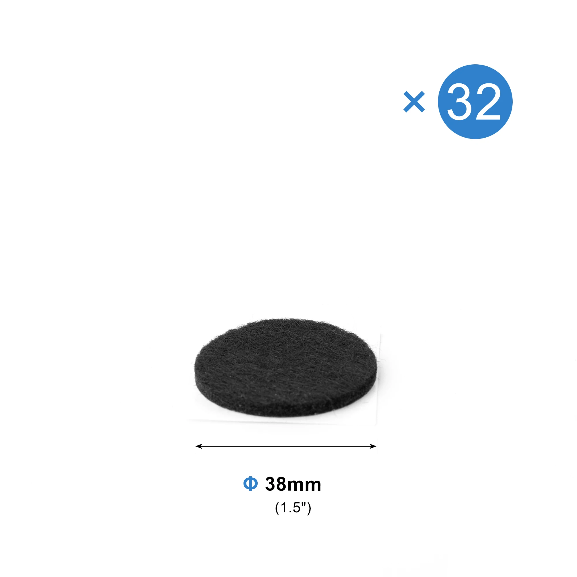 Black 38mm 32pcs