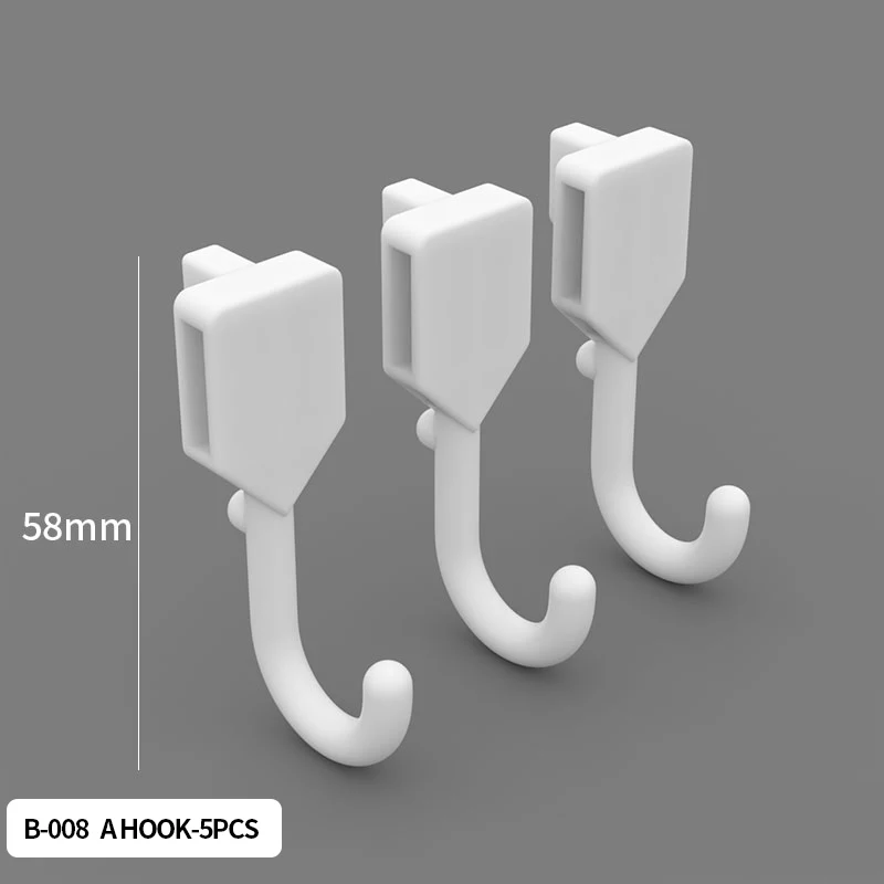 White A Hook 5pcs