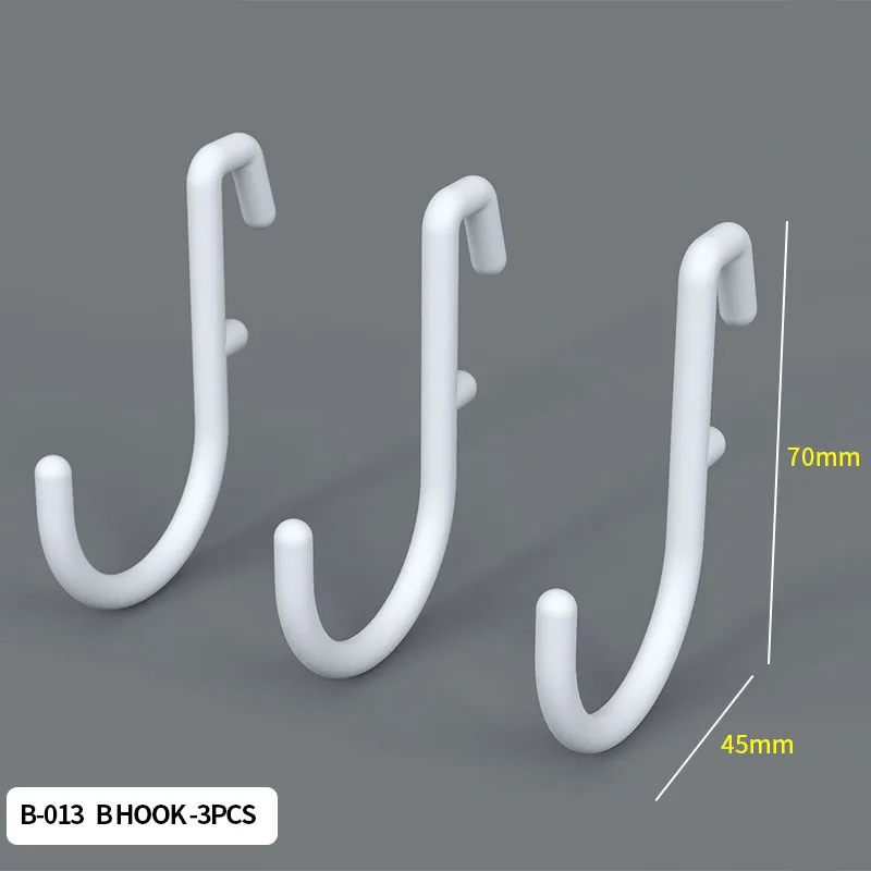 White B Hook  3pcs