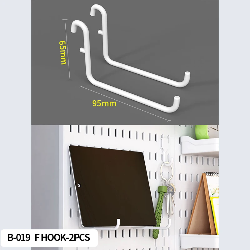White F Hook-2pcs
