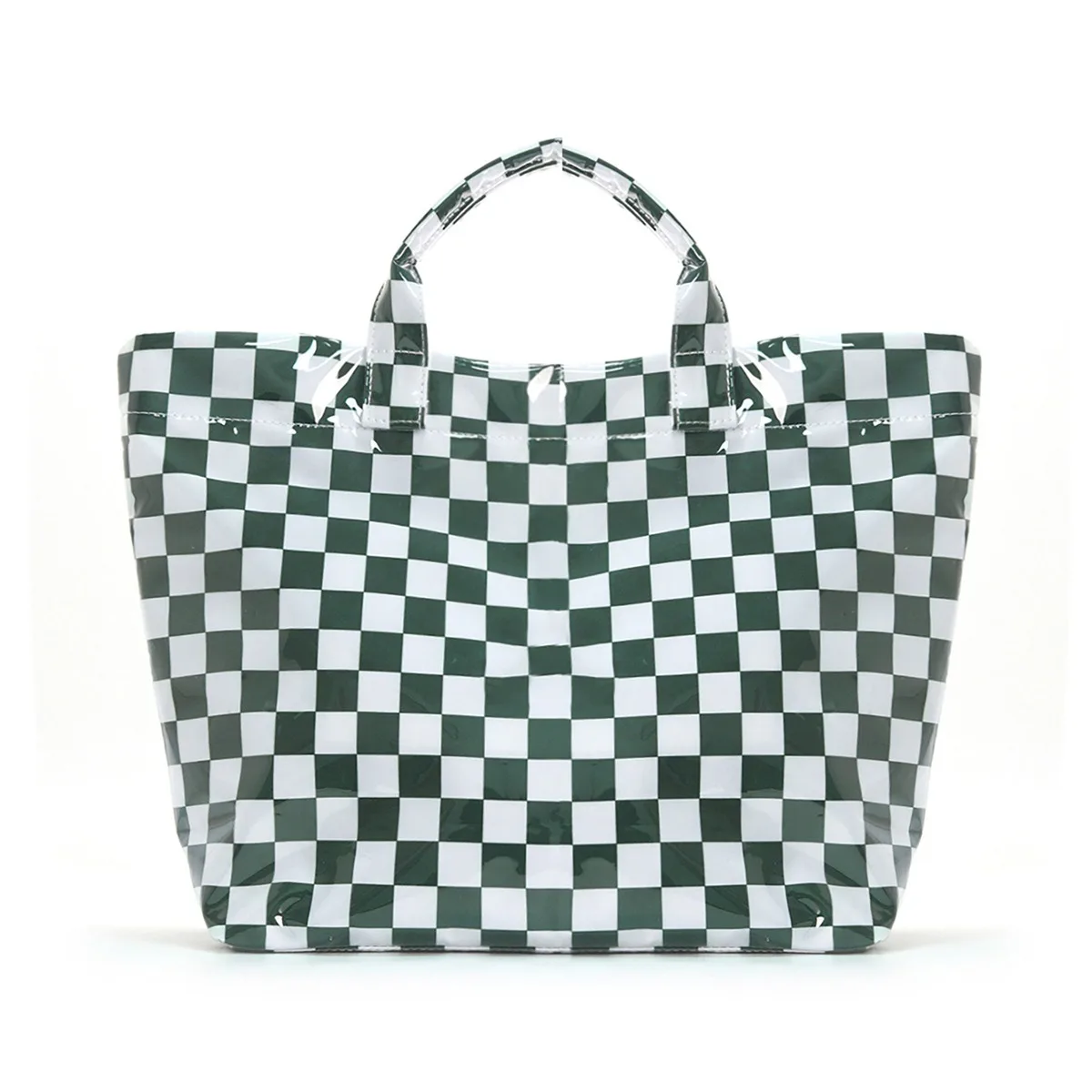 green and white grid