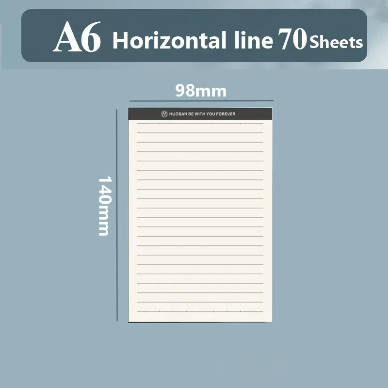 A6 Horizontal line