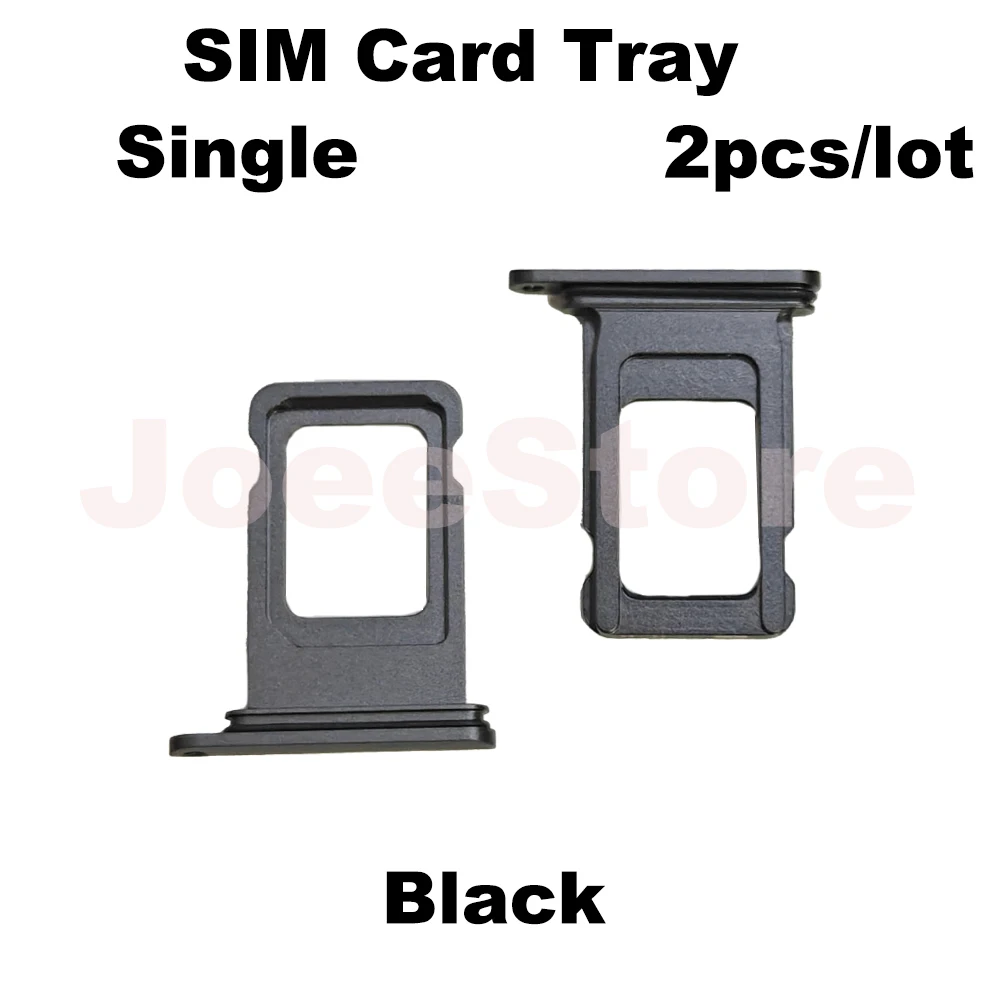 2x Black Single